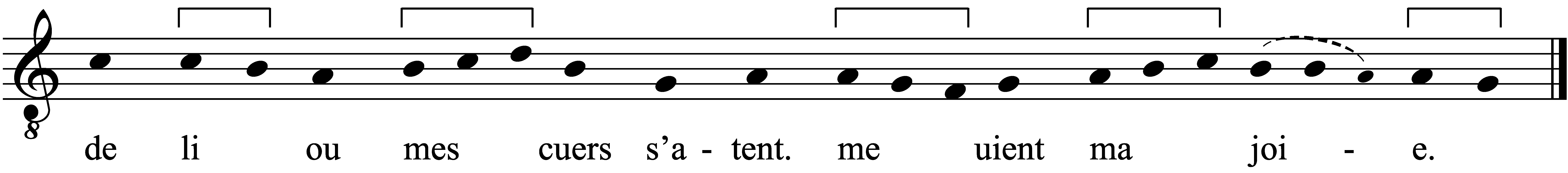 Refrain musical notation